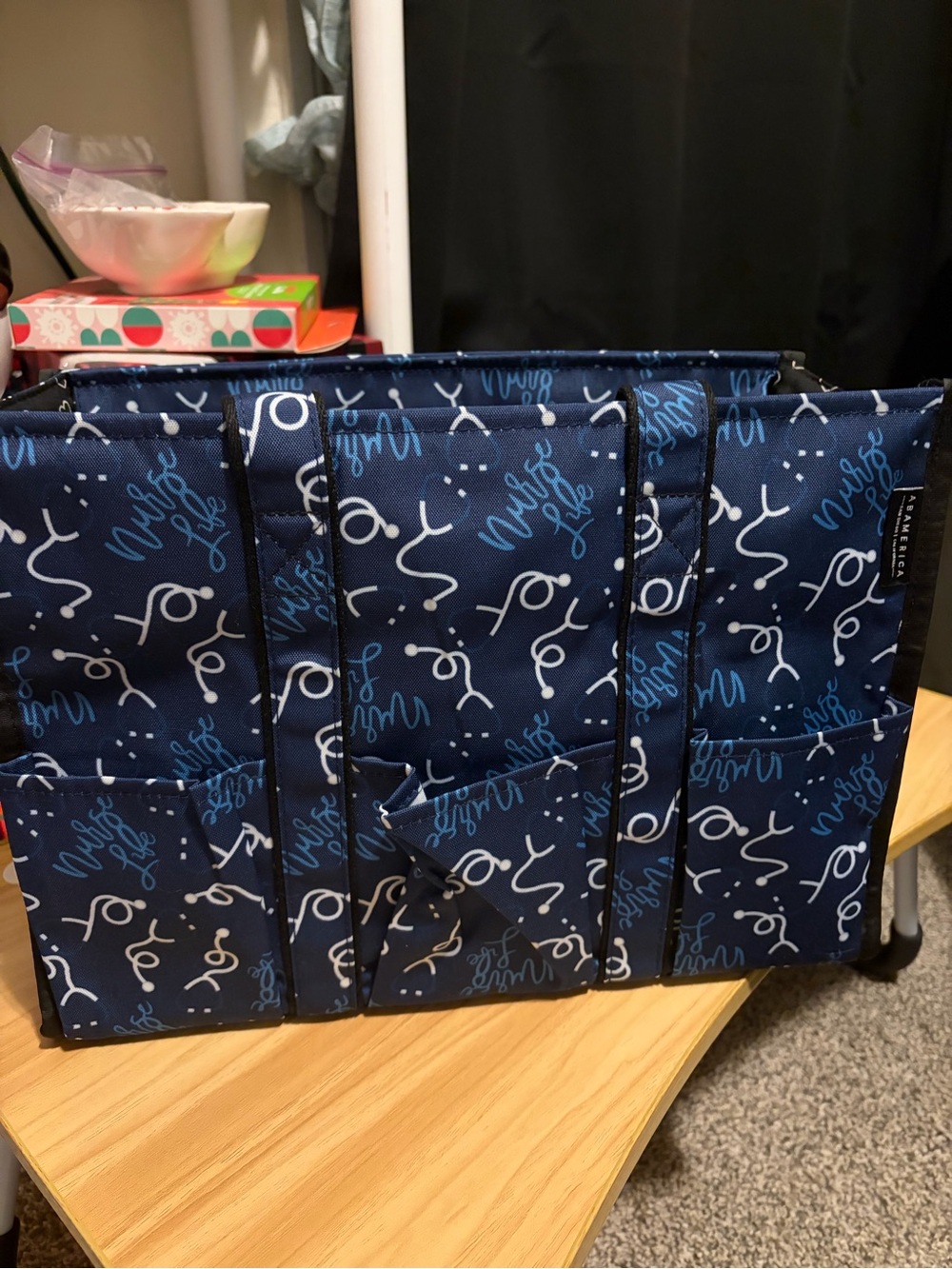 Dark blue Abamerica nurse work bag